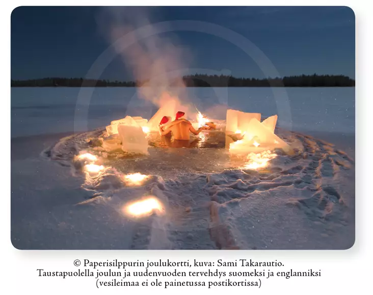 Joulukortti, tontut avannossa - Joulukortti - 6430035783120 - 1