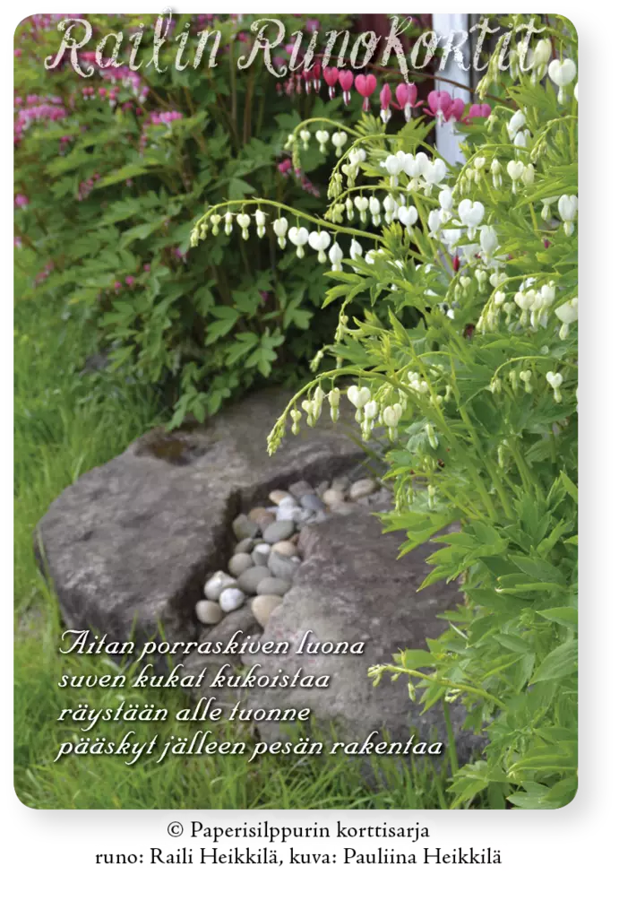 Railin runokortit Särkynyt sydän - Postikortti - 6430035782550 - 1