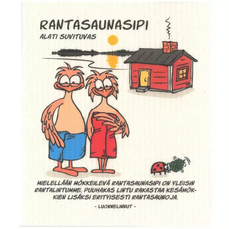 Keittiöliina / tiskirätti Rantasaunasipi - Keittiöliinat - 6430026067390 - 1