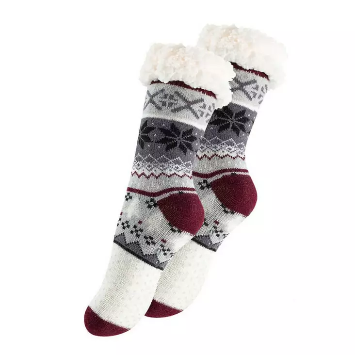 Sisäsukka Poro puna/valko/musta - Sukat - 4251553818130 - 1