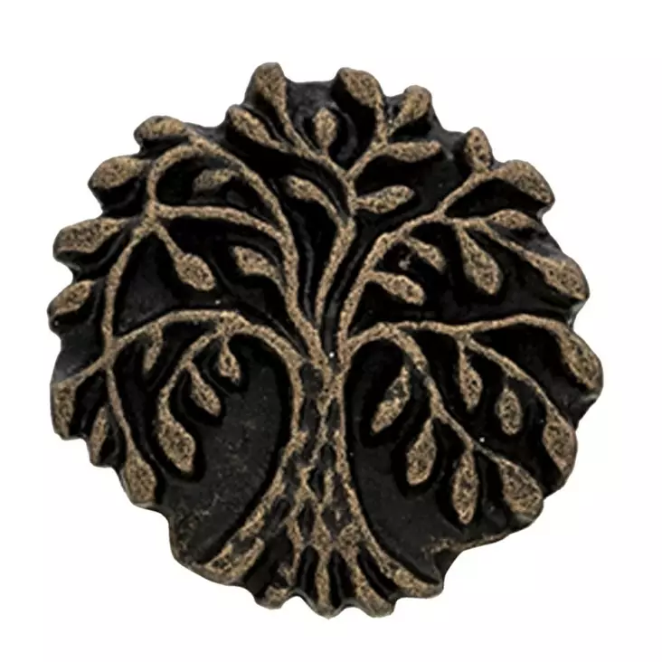 Nuppi elämänpuu antiikki n. 4x3 cm - Nupit ja vetimet - 8717459801011 - 1