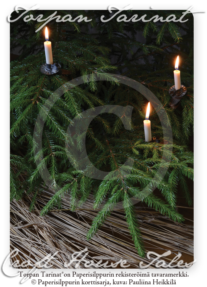Torpan tarinat Joulukuusi ja oljet - Joulukortti - 6430035780921 - 1