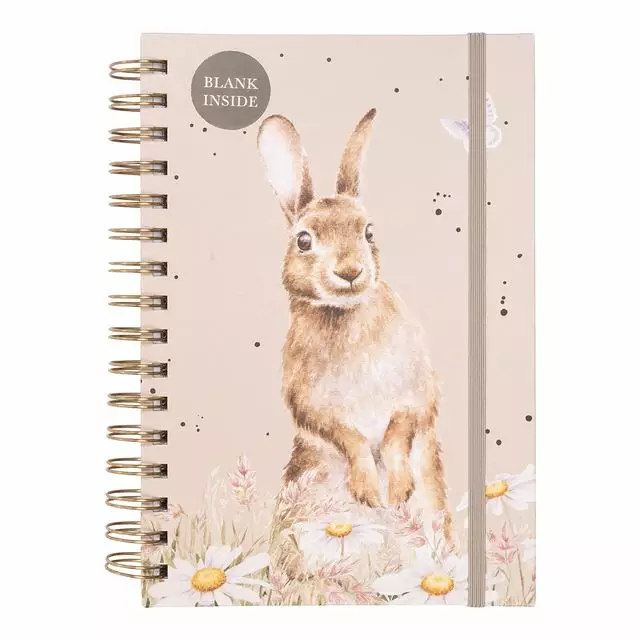 Wrendale vieraskirja A5 Rabbit - Muistikirjat, vihkot ja lehtiöt - 5056464326861 - 1