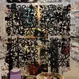 Alice room divider musta (kukat) - Sisustus - 4002942142752 - 2