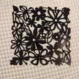 Alice room divider musta (kukat) - Sisustus - 4002942142752 - 1
