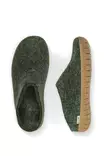 Glerups vihreät huopatossut matalalla kannalla ja kumipohjalla - Huopatossut - 25002 - 2