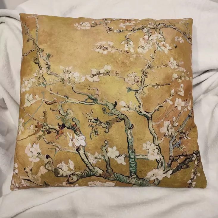 Koristetyyny keltainen kukkivat oksat - Tyynyt ja tyynynpäälliset - 8717459790582 - 1