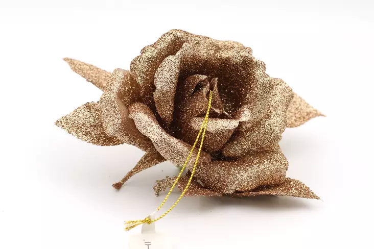 Roikkuva glitter ruusu kulta - Koriste-esineet - 4741293528272 - 2