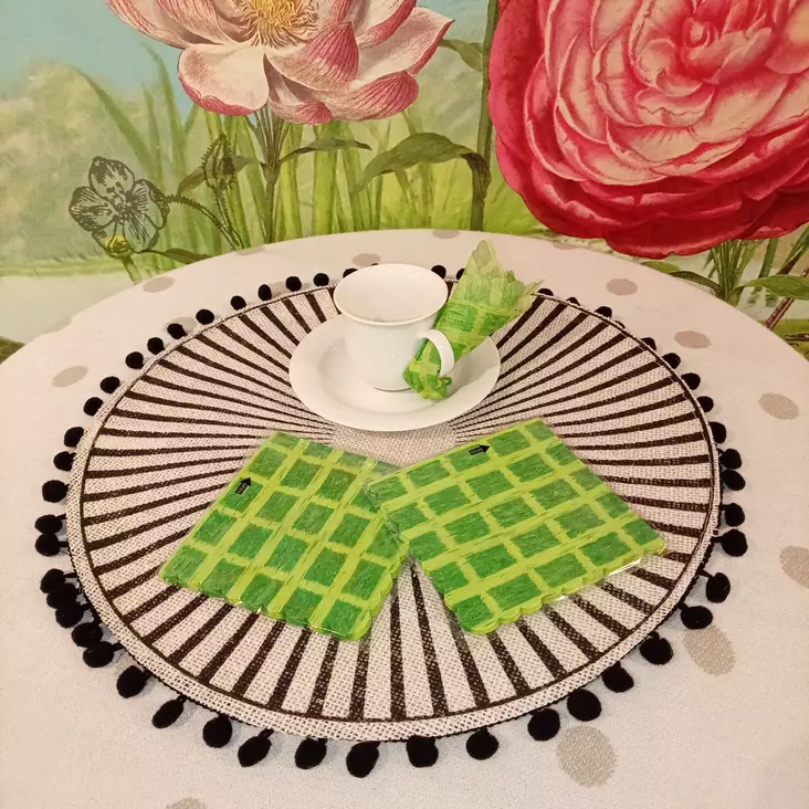 Japanilainen ohut servetti ruutukuvio - Servetit - 1100032 - 1