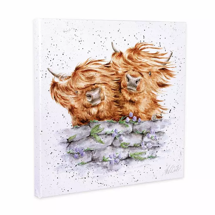 Wrendale canvas taulu Lehmät 20x20cm - Taulut ja kyltit - 5056464305712 - 1