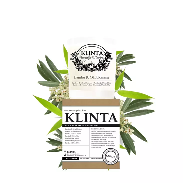 Klinta hierontakynttilä 18h Bambu & - Hierontakynttilät  - 7340141000044 - 1