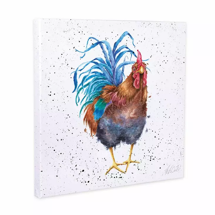 Wrendale canvas taulu Kukko 20x20cm - Taulut ja kyltit - 5056272916834 - 1