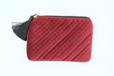 Pussukka sametti purppura litteä - Lompakot ja pussukat - 6416906778785 - 1