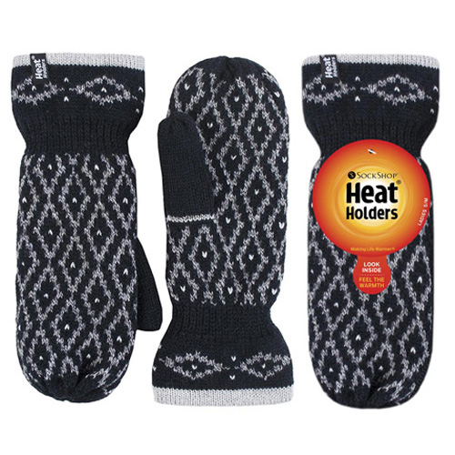 Heat holders lapaset musta / harmaa Lady - Käsineet - 5019041153205 - 1