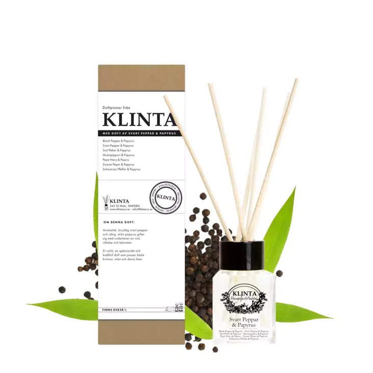 Klinta Huonetuoksu 50ml Mustapippuri & - Huonetuoksut ja tuoksuöljyt - 7340141003625 - 2