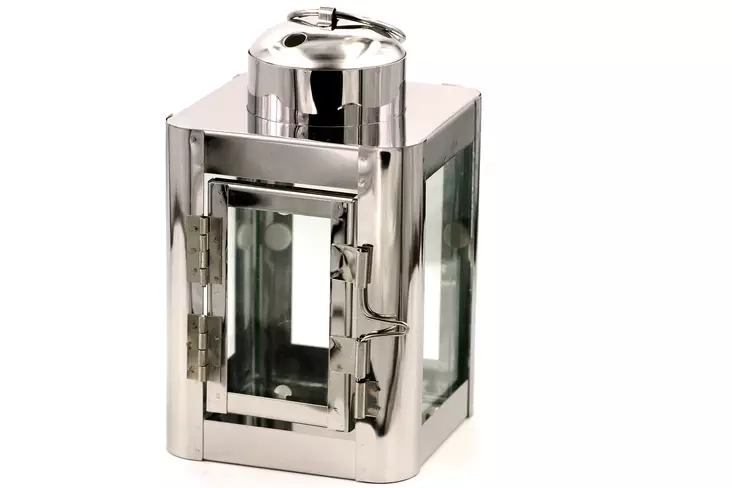 Lyhty ruostumaton teräs 15cm - Lyhdyt ja öljylamput - 5708760583355 - 1