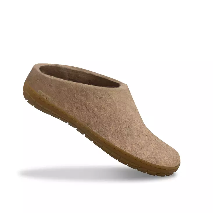 Glerups Sand matalakantaiset huopatossut kumipohjalla - Huopatossut - 25005 - 1