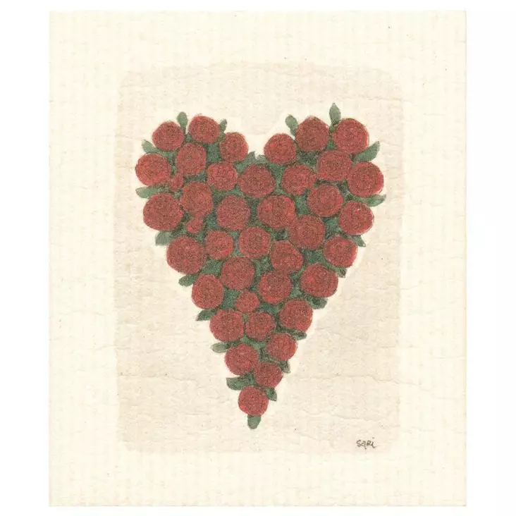 Keittiöliina / tiskirätti Ruususydän - Keittiöliinat - 6430026065556 - 1