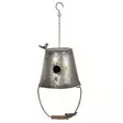 Linnunpönttö "ämpäri" harmaa metalli - Puutarhatarvikkeet - 8717459730137 - 1