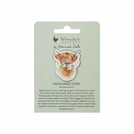 Wrendale pinssi Ylämaan lehmä - Pinssit - 5056464323419 - 1