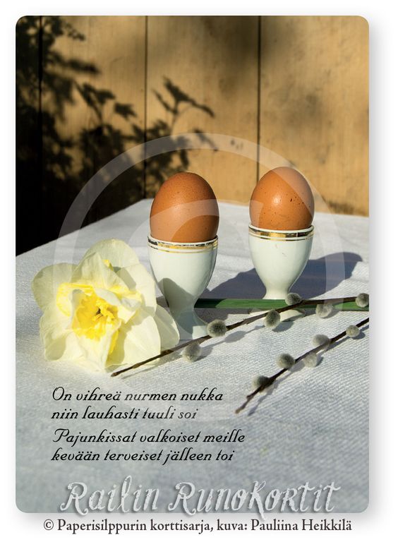 Railin runokortit Ruskeat kananmunat - Pääsiäiskortit - 6430035781119 - 1