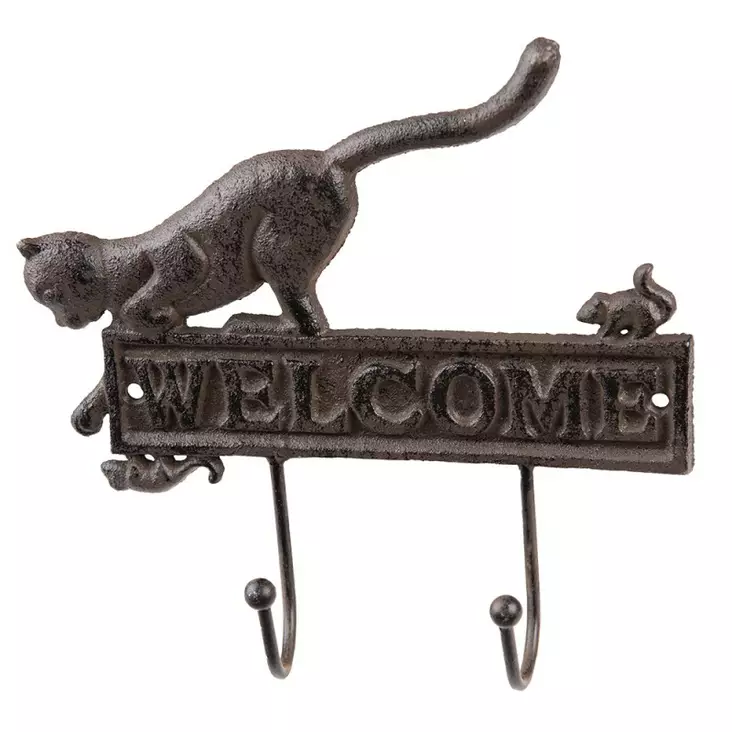 Seinänaulakko kissa ja hiiri Welcome - Naulakot ja koukut - 8717459922969 - 1